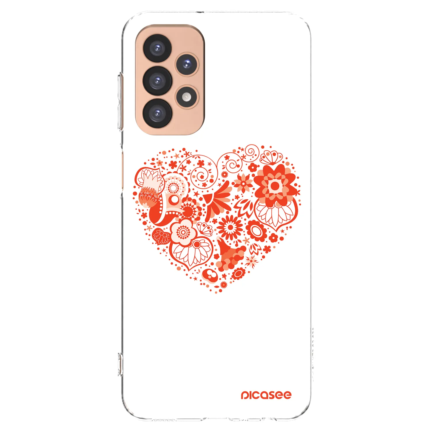 Picasee silikonowe przeźroczyste etui na Samsung Galaxy A23 A236B 5G - Big heart