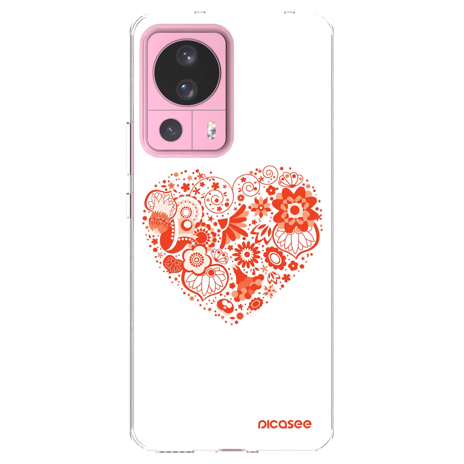 Picasee silikonowe przeźroczyste etui na Xiaomi 13 Lite - Big heart