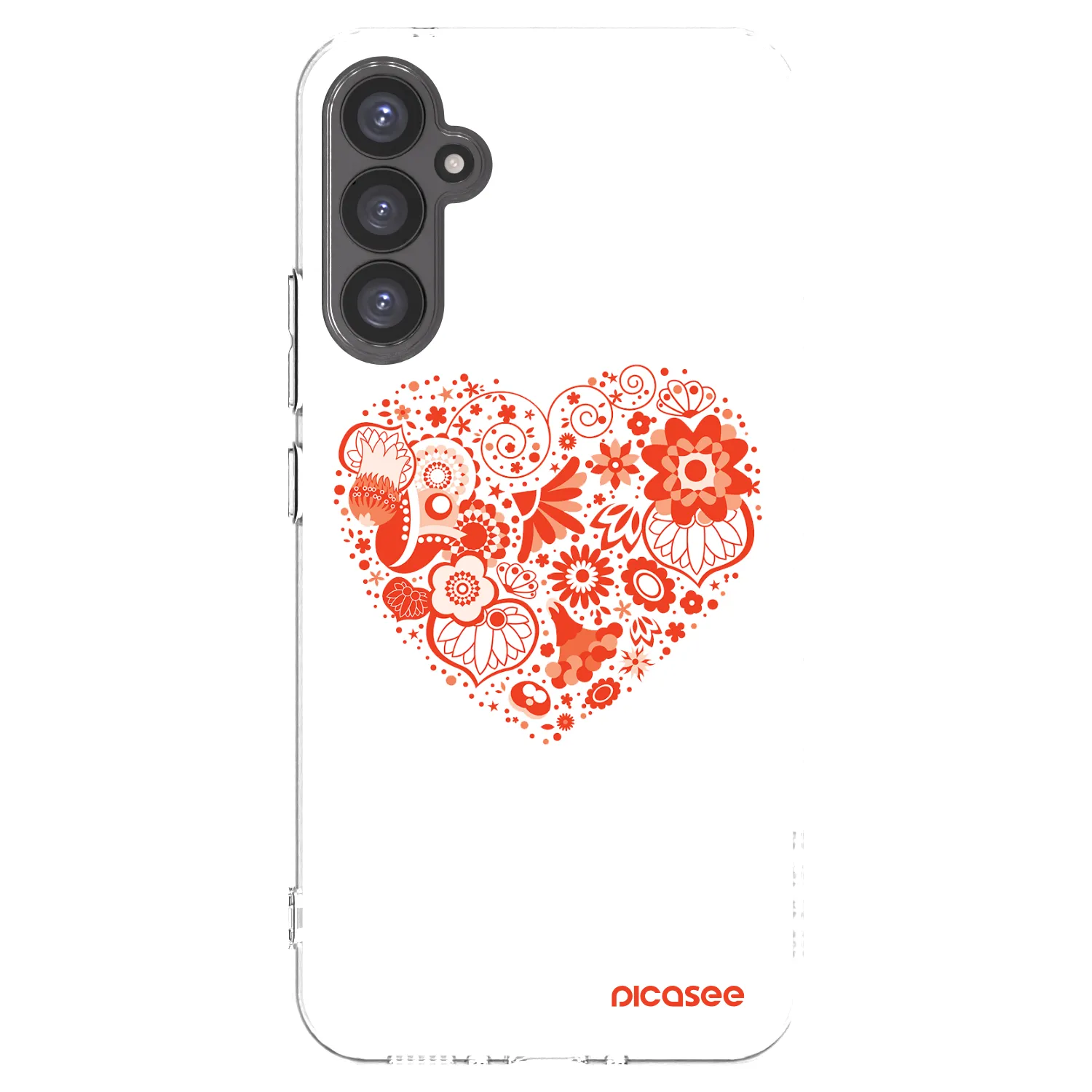 Picasee silikonowe przeźroczyste etui na Samsung Galaxy A34 5G A346B - Big heart