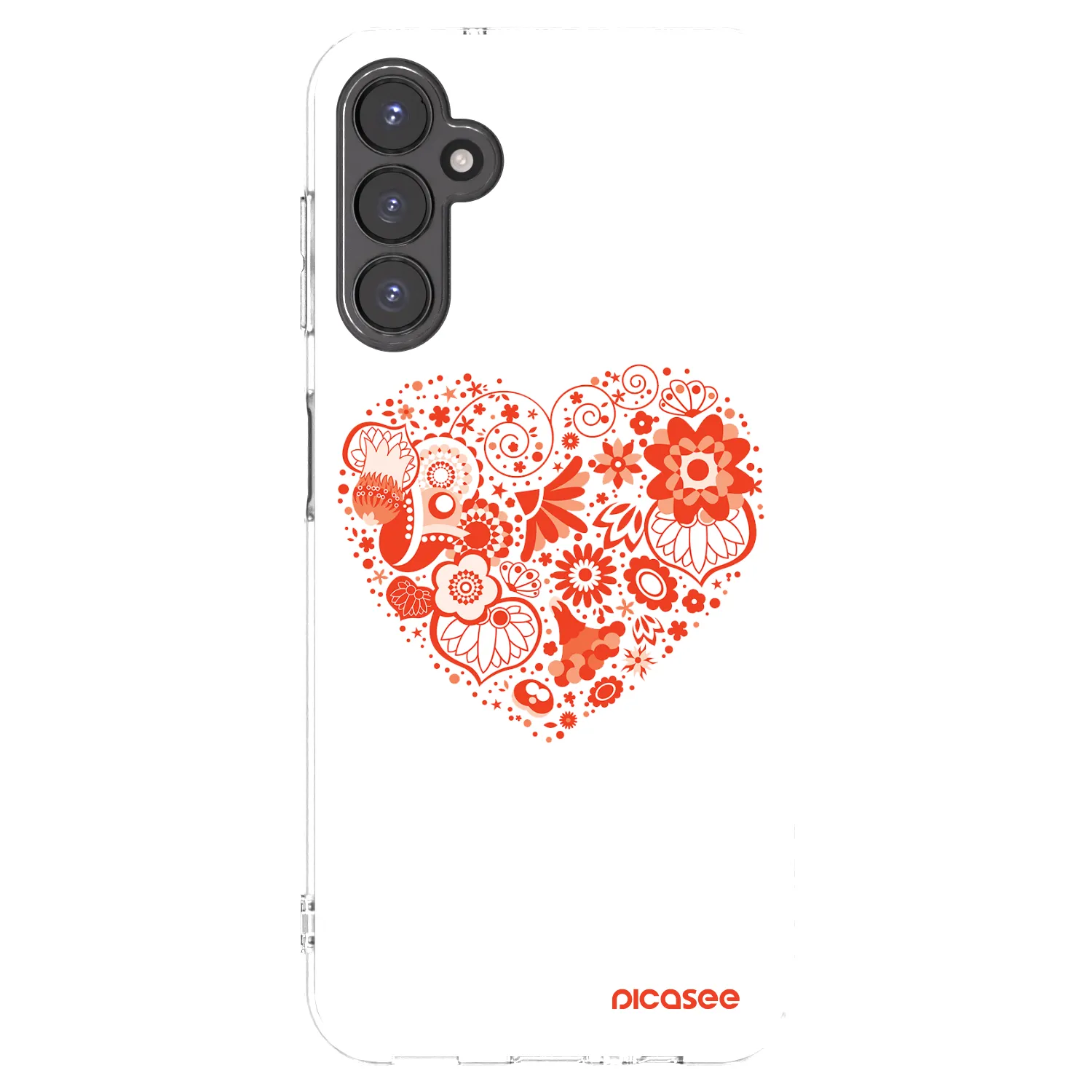 Picasee silikonowe przeźroczyste etui na Samsung Galaxy A14 4G A145R - Big heart