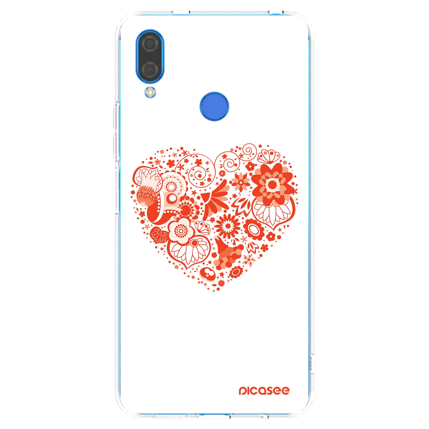 Picasee silikonowe przeźroczyste etui na Huawei Nova 3i - Big heart