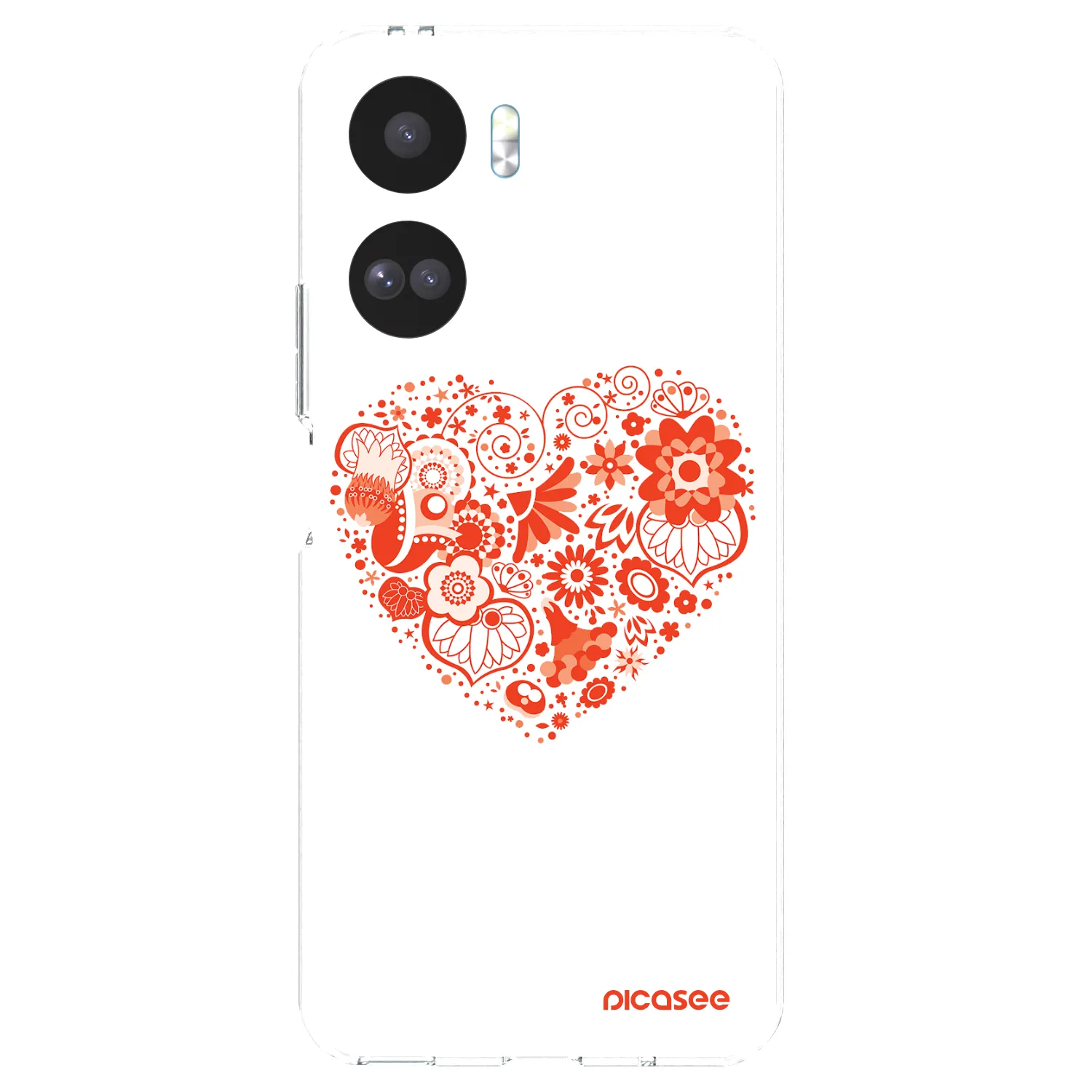 Picasee silikonowe przeźroczyste etui na Honor 90 Lite 5G - Big heart