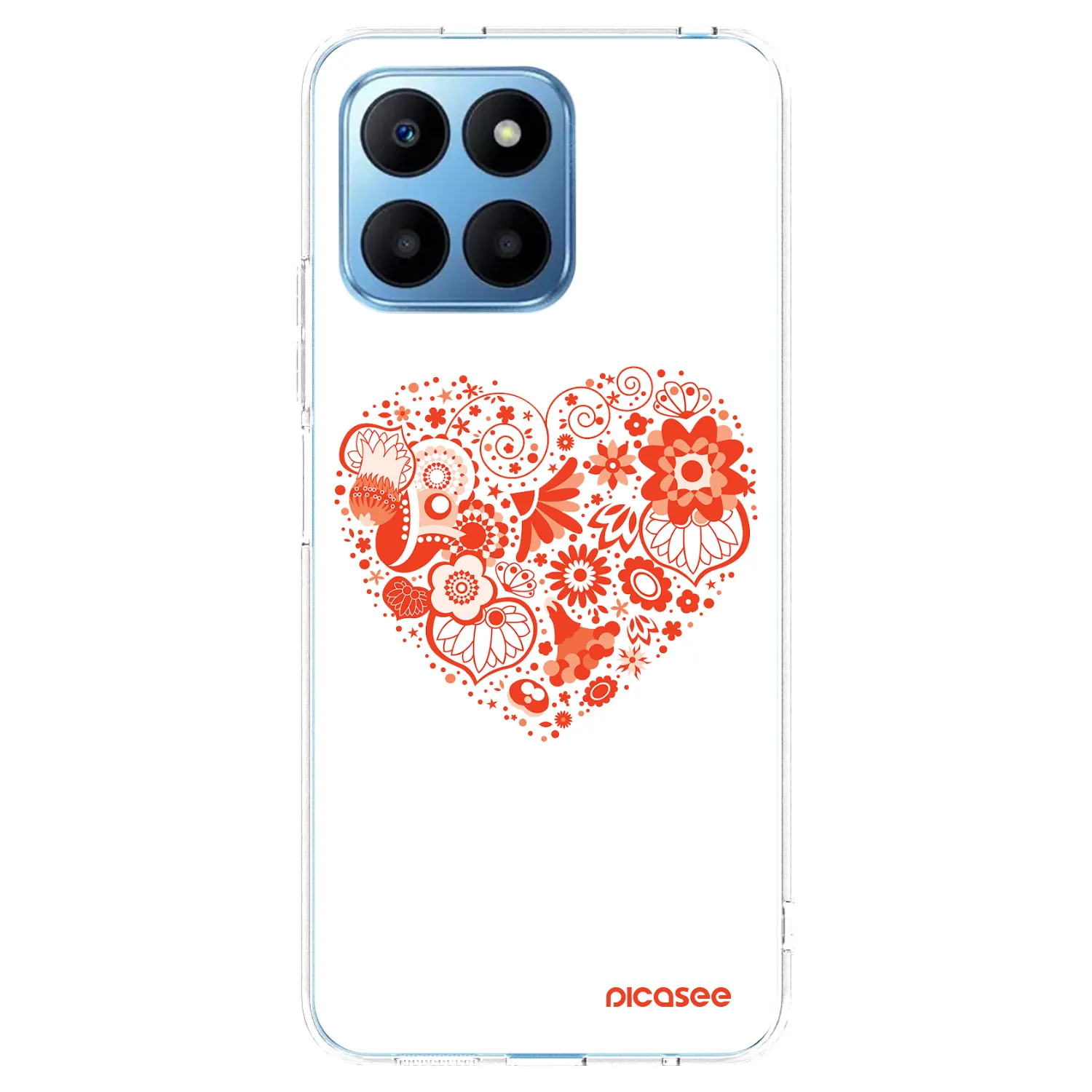 Picasee silikonowe przeźroczyste etui na Honor 70 Lite - Big heart