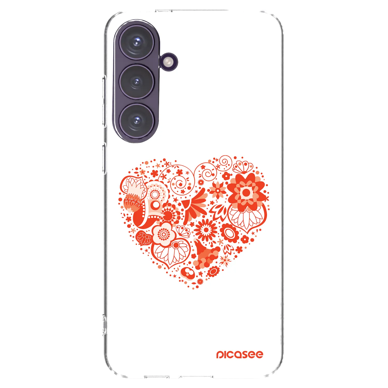 Picasee silikonowe przeźroczyste etui na Samsung Galaxy S24+ S926B 5G - Big heart