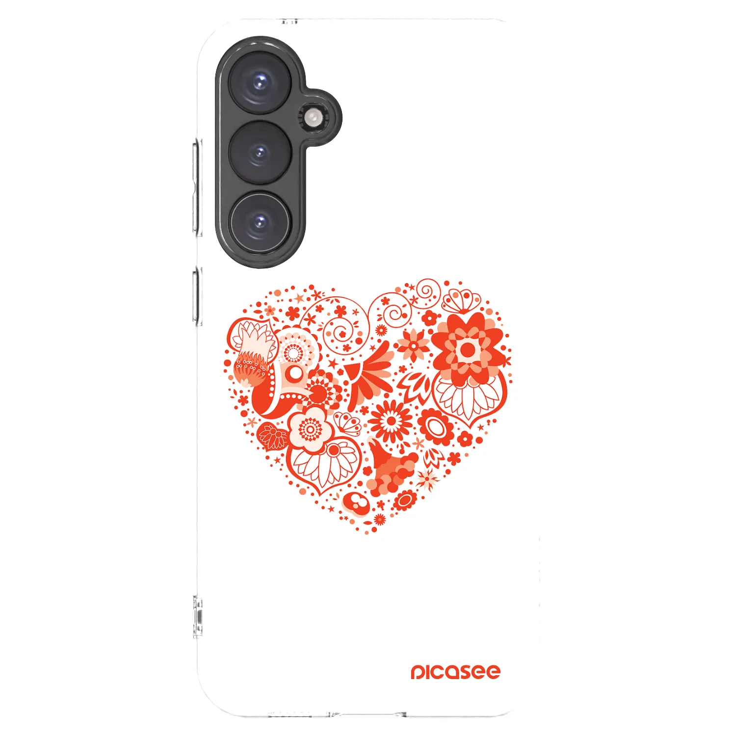Picasee silikonowe przeźroczyste etui na Samsung Galaxy S23 FE S711B - Big heart