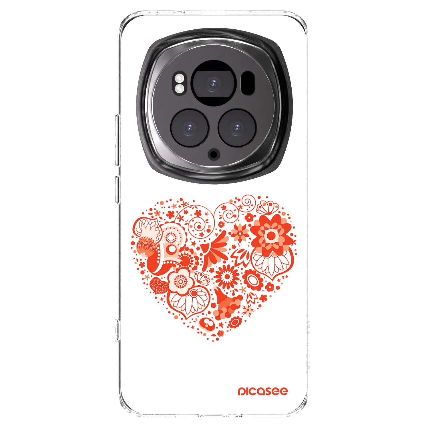 Picasee silikonowe przeźroczyste etui na Honor Magic6 Pro - Big heart