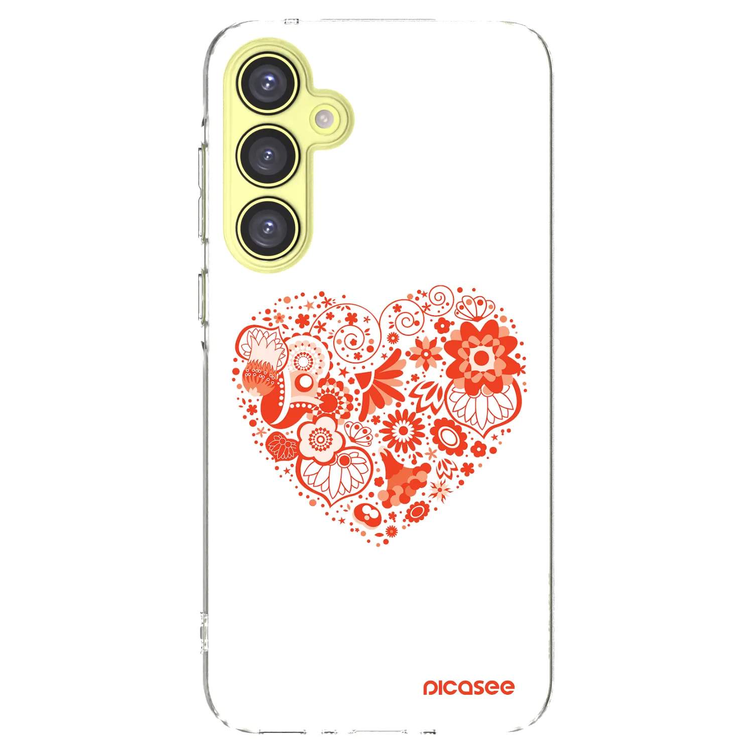 Picasee silikonowe przeźroczyste etui na Samsung Galaxy A35 5G A356B - Big heart
