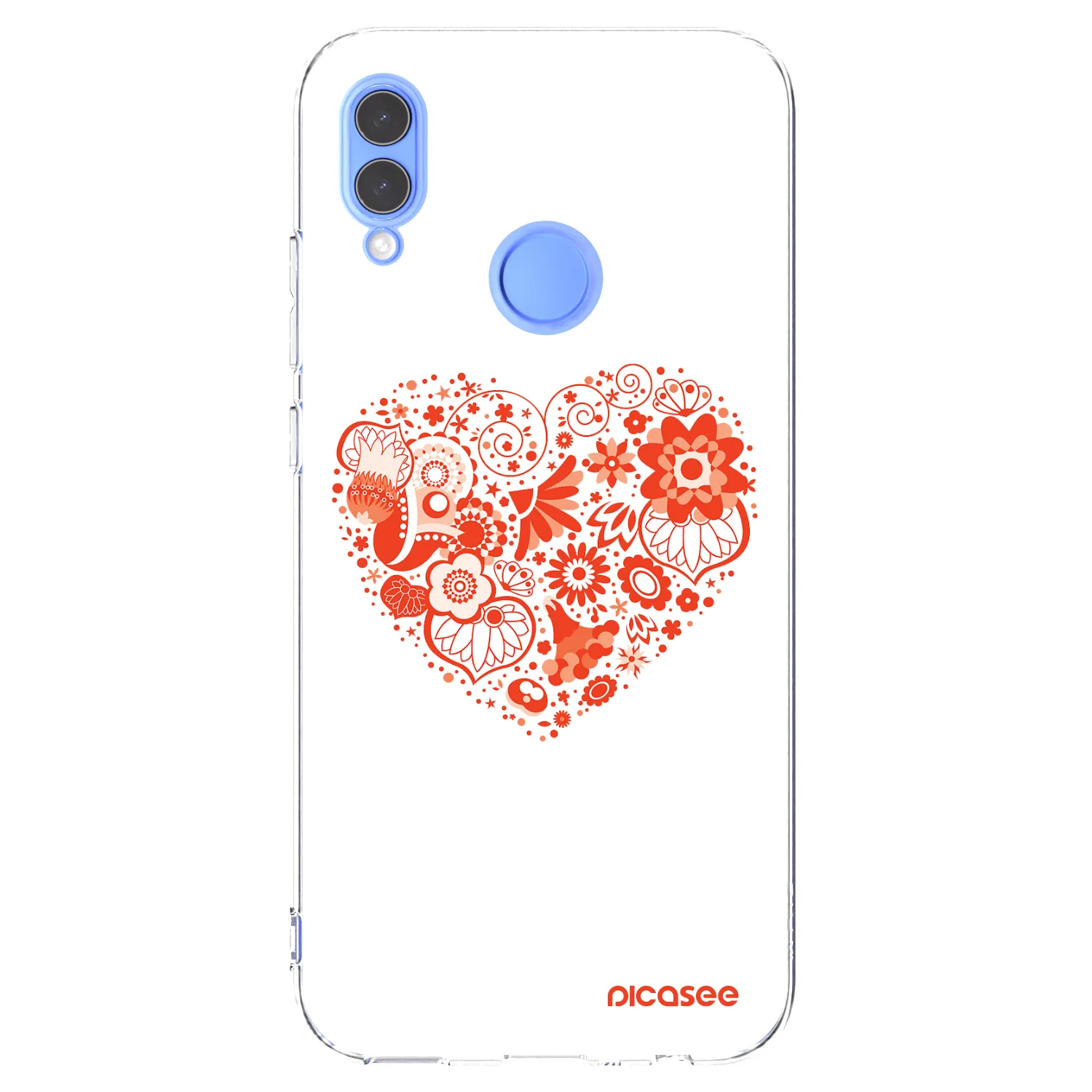 Picasee silikonowe przeźroczyste etui na Honor 10 Lite - Big heart