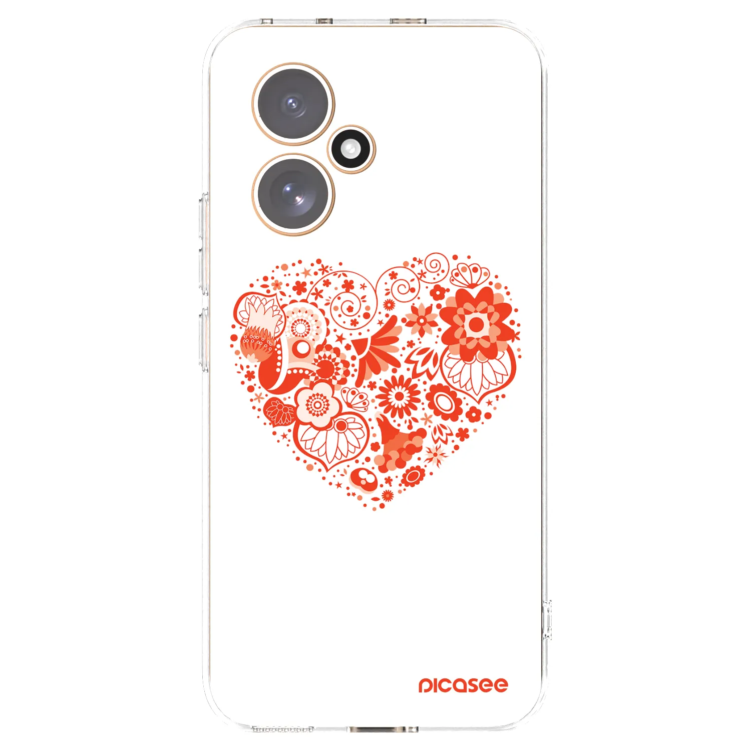 Picasee silikonowe przeźroczyste etui na Honor 400 5G - Big heart