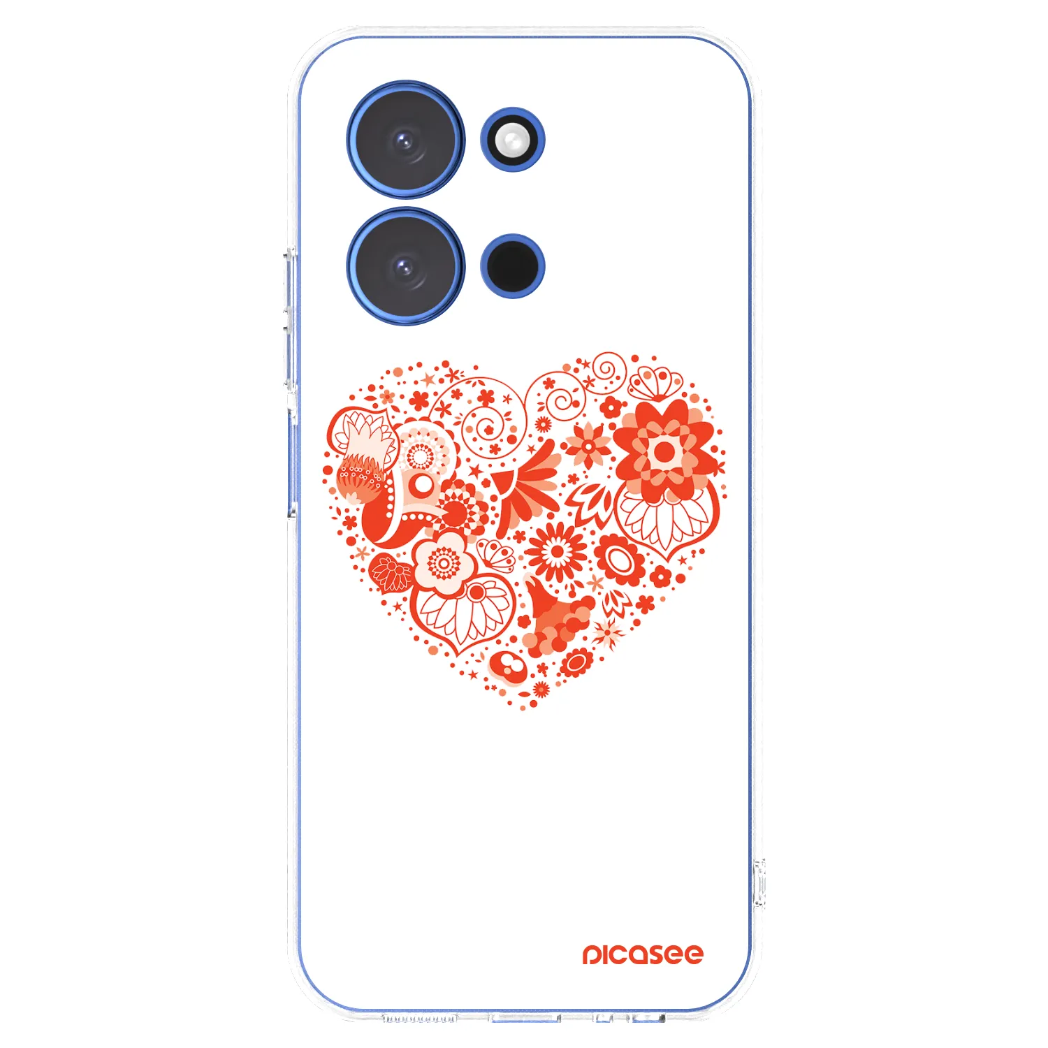 Picasee silikonowe przeźroczyste etui na Xiaomi Redmi 15C 4G - Big heart