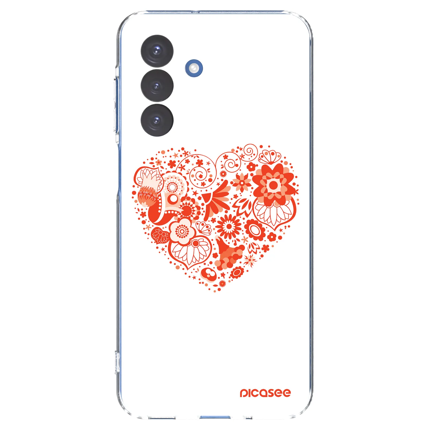 Picasee silikonowe przeźroczyste etui na Samsung Galaxy A17 5G - Big heart