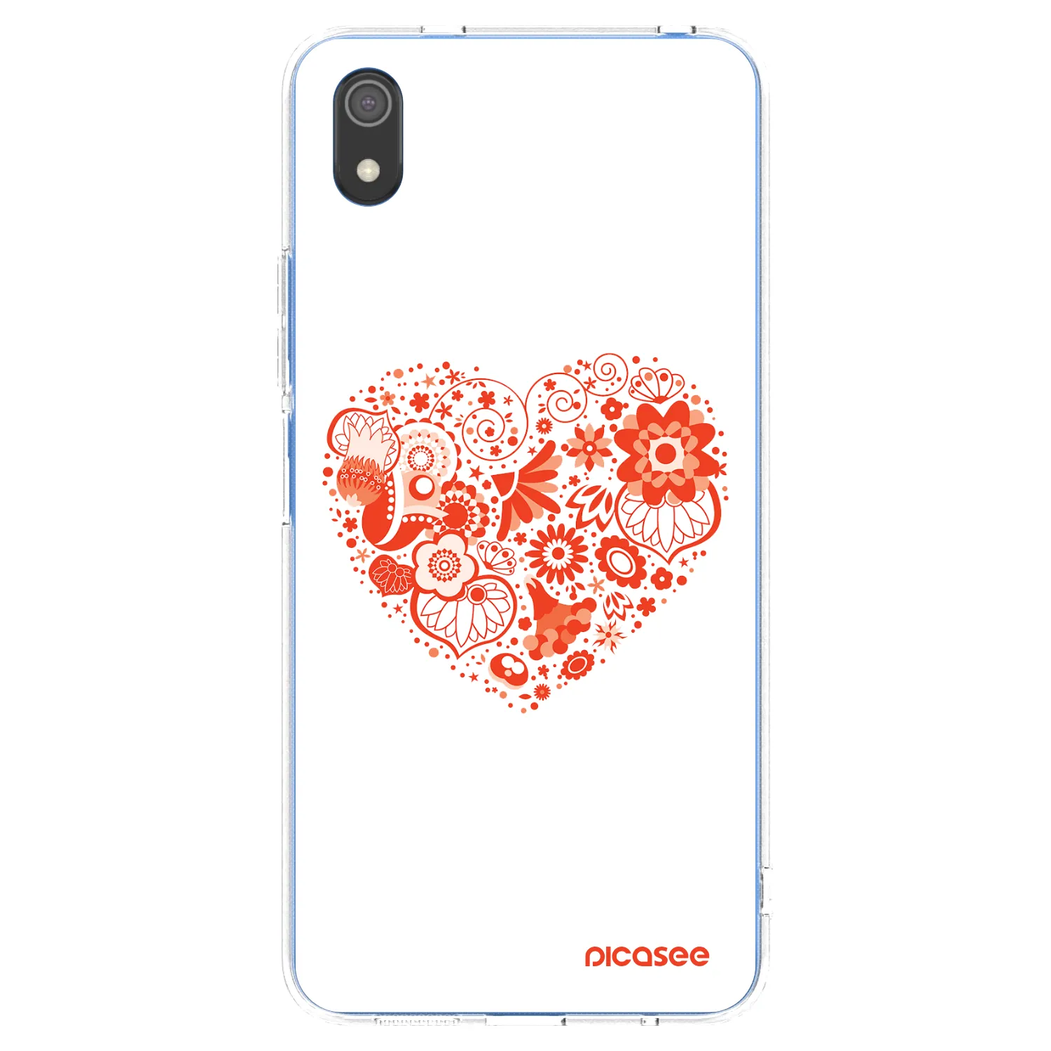 Picasee silikonowe przeźroczyste etui na Xiaomi Redmi 7A - Big heart