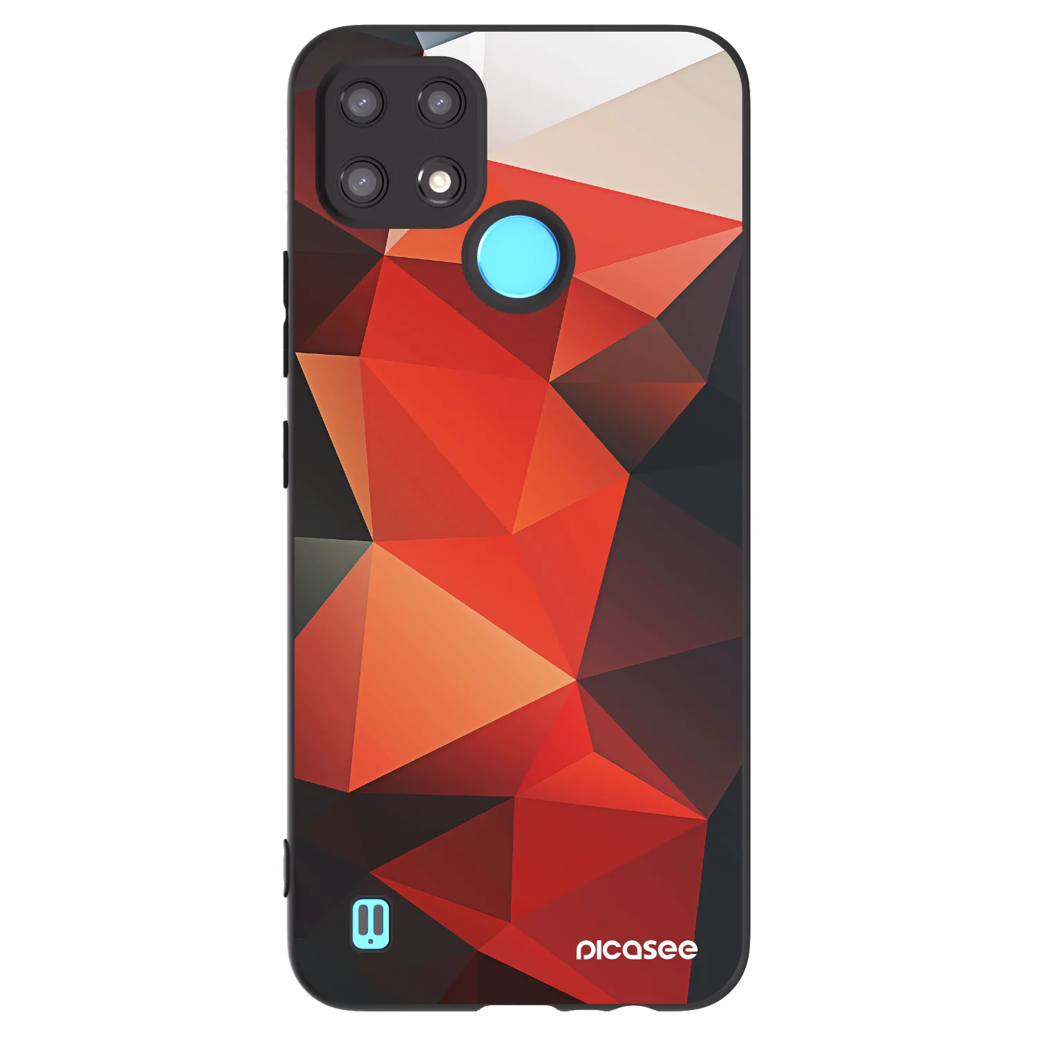 Picasee silikonowe czarne etui na Realme C21 - Wallpaper 2