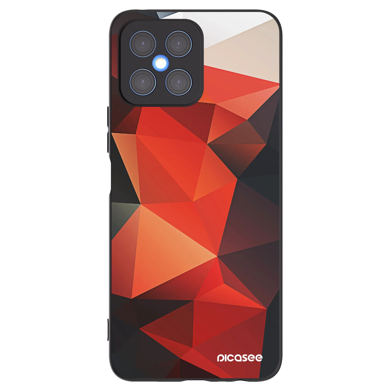 Picasee silikonowe czarne etui na Honor X8 4G - Wallpaper 2