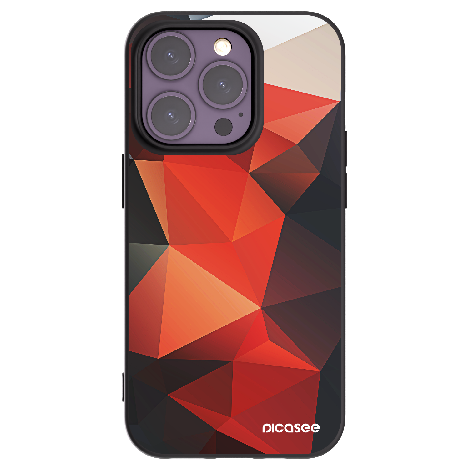 Picasee silikonowe czarne etui na Apple iPhone 14 Pro - Wallpaper 2