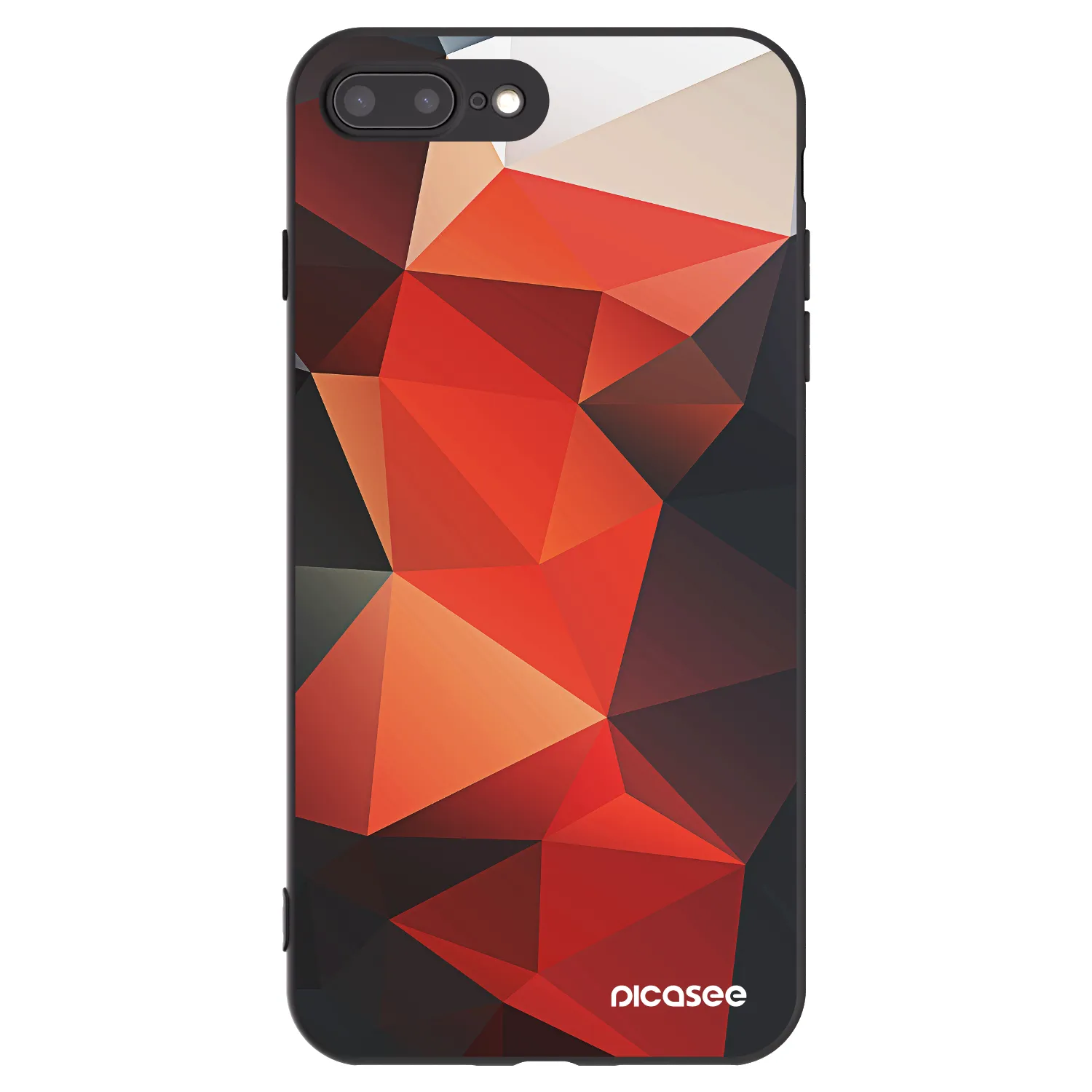 Picasee silikonowe czarne etui na Apple iPhone 8 Plus - Wallpaper 2