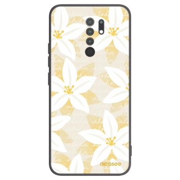 Picasee silikonowe czarne etui na Xiaomi Redmi 9 - Island Leave