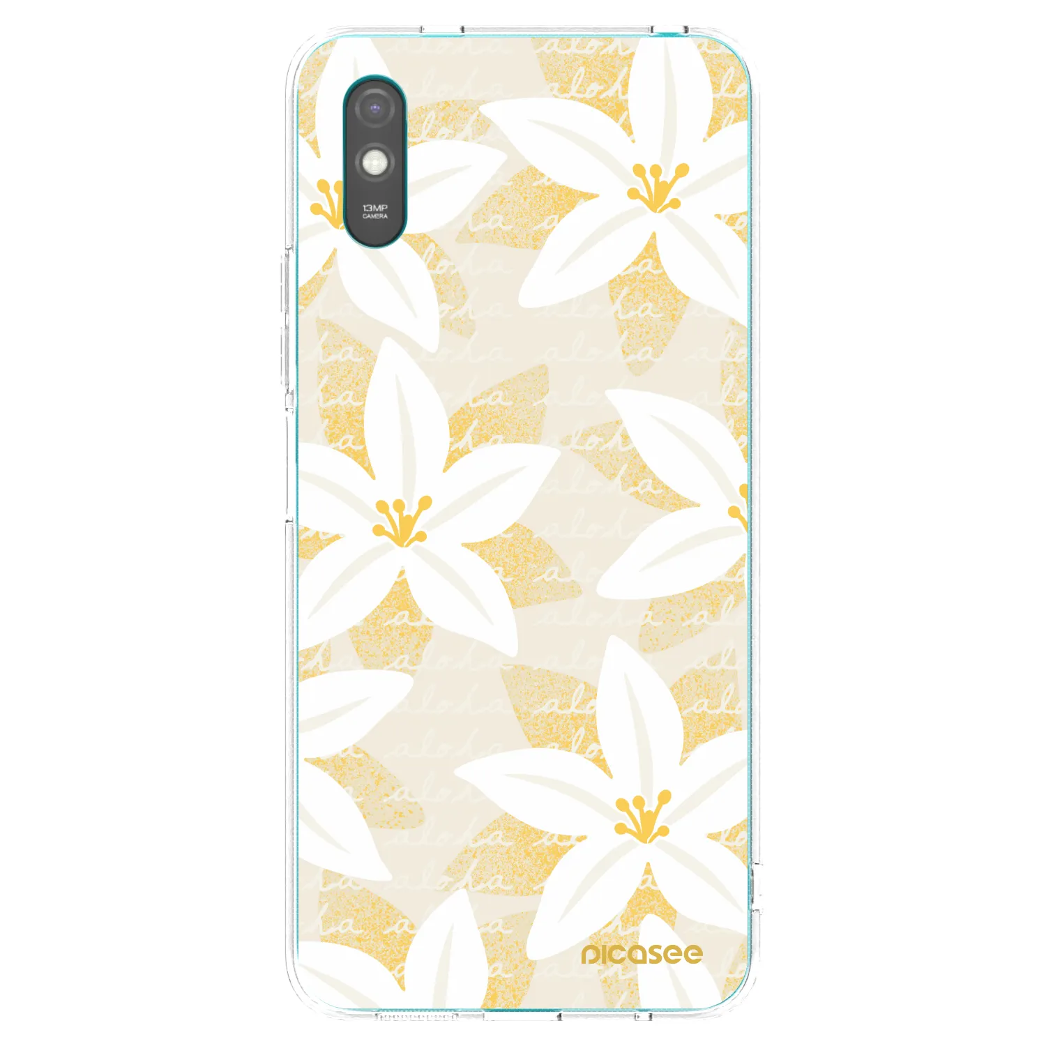 Picasee silikonowe przeźroczyste etui na Xiaomi Redmi 9A - Island Leave