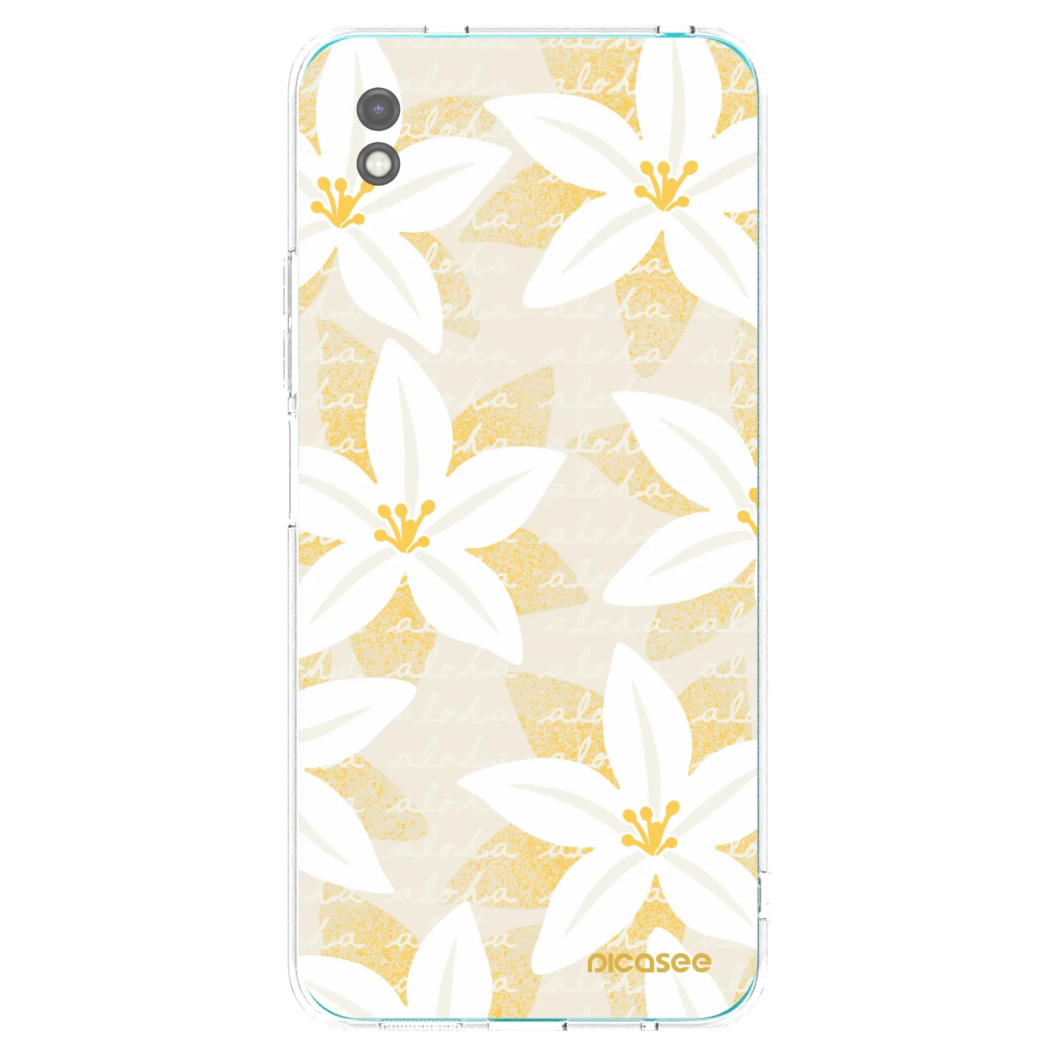 Picasee silikonowe czarne etui na Xiaomi Redmi 9A - Island Leave