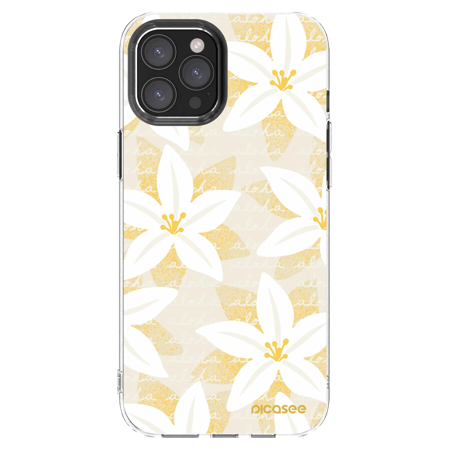 Picasee silikonowe przeźroczyste etui na Apple iPhone 12 Pro Max - Island Leave