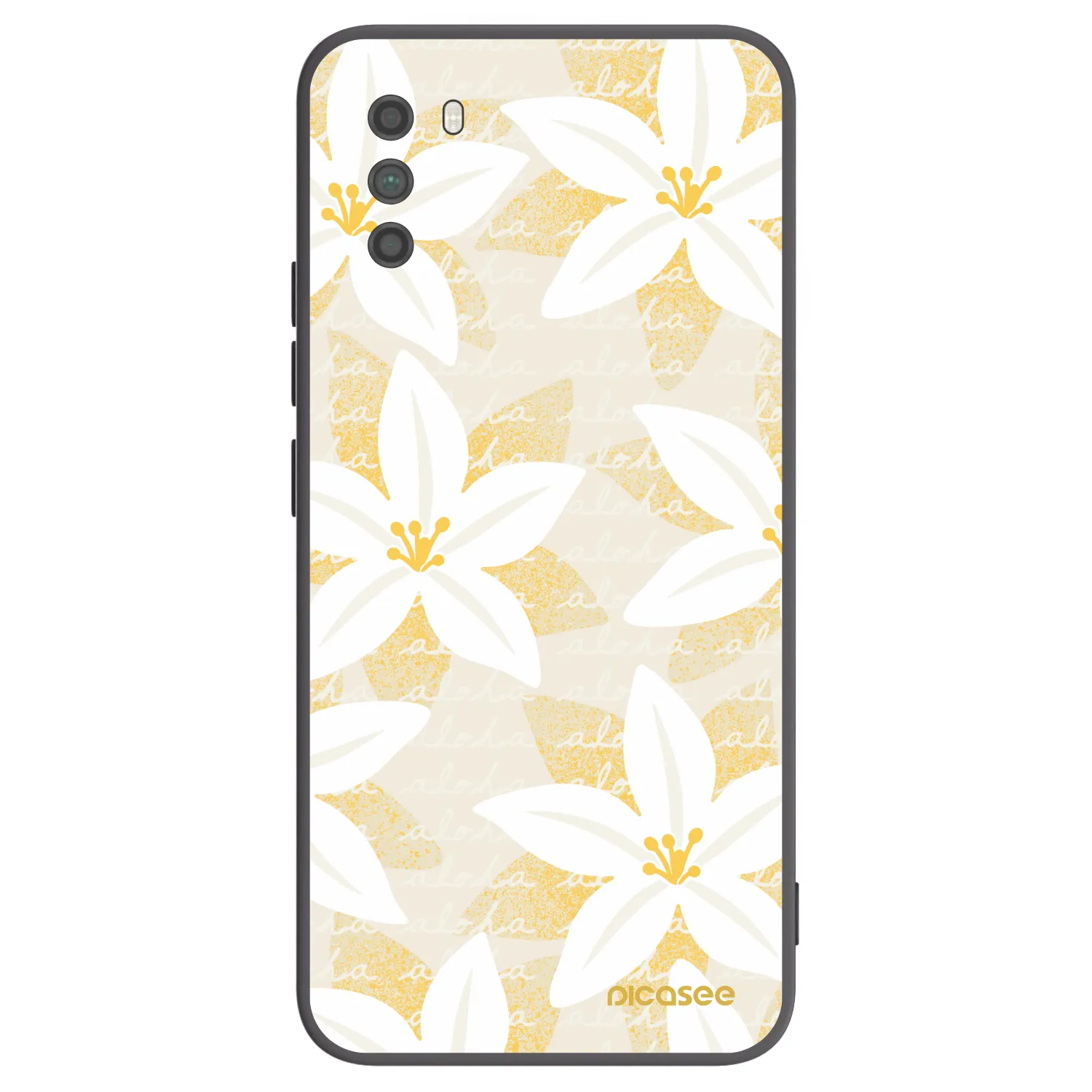 Picasee silikonowe czarne etui na Xiaomi Poco M3 - Island Leave