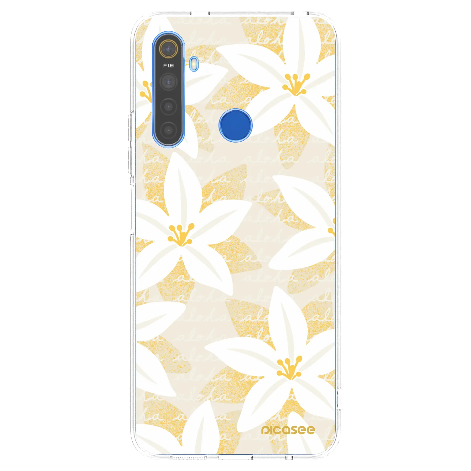 Picasee silikonowe przeźroczyste etui na Realme 5 - Island Leave