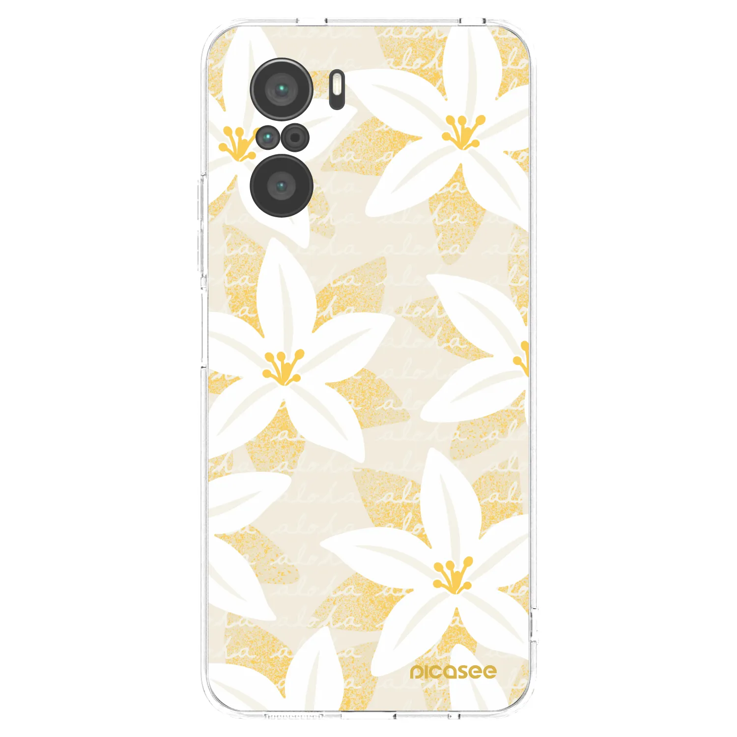 Picasee silikonowe przeźroczyste etui na Xiaomi Poco F3 - Island Leave