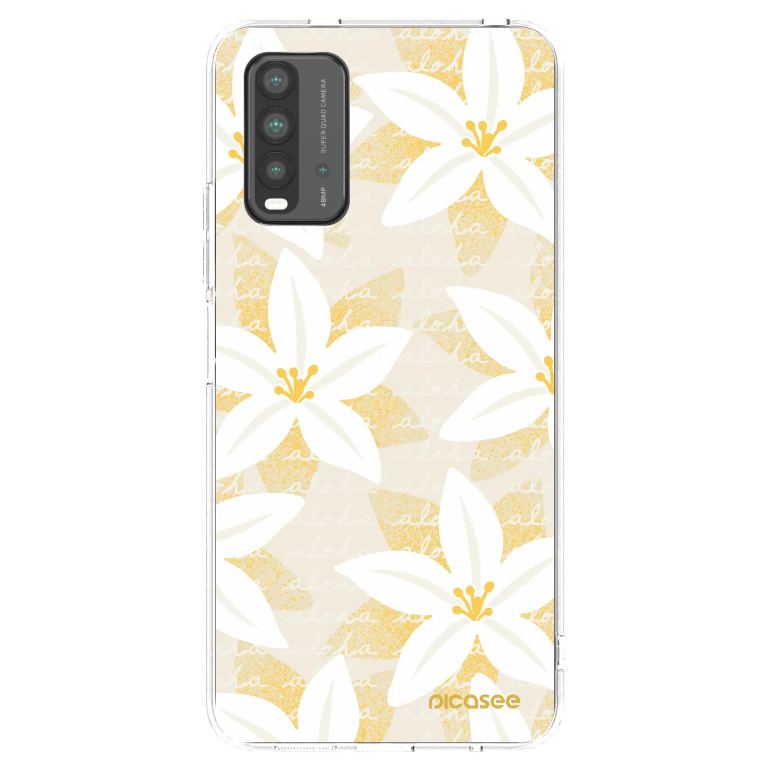 Picasee silikonowe przeźroczyste etui na Xiaomi Redmi 9T - Island Leave