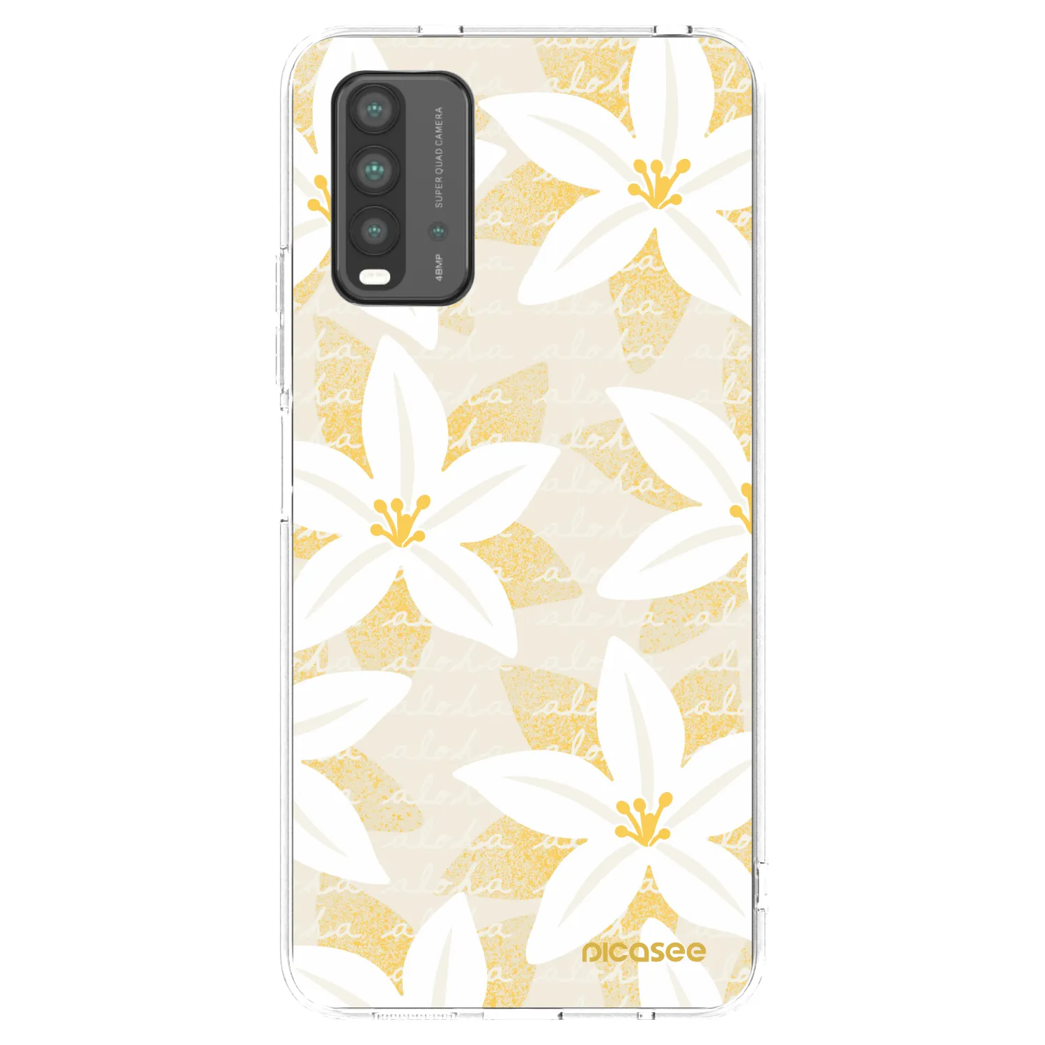 Picasee silikonowe czarne etui na Xiaomi Redmi 9T - Island Leave