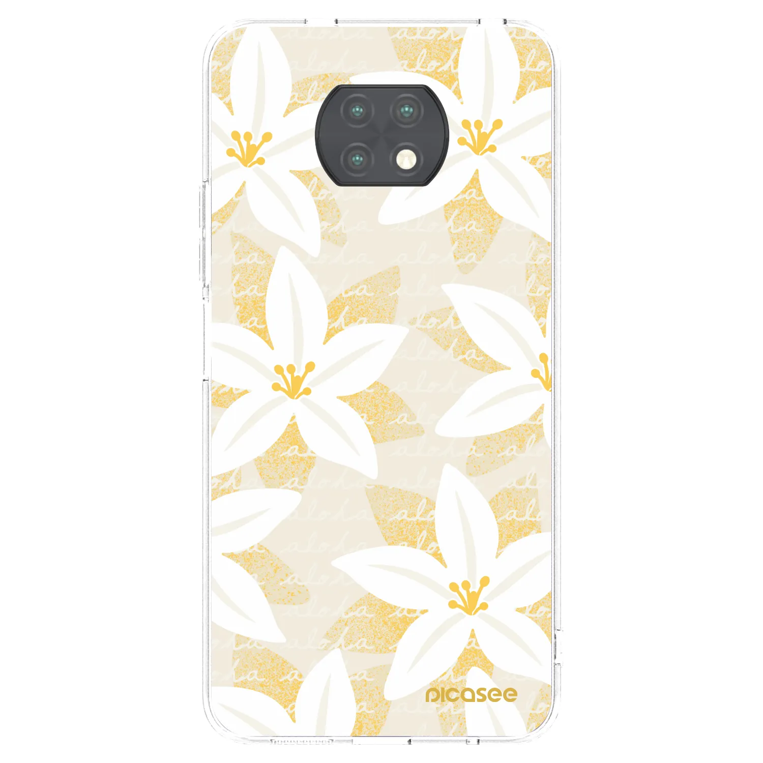 Picasee silikonowe przeźroczyste etui na Xiaomi Redmi Note 9T - Island Leave
