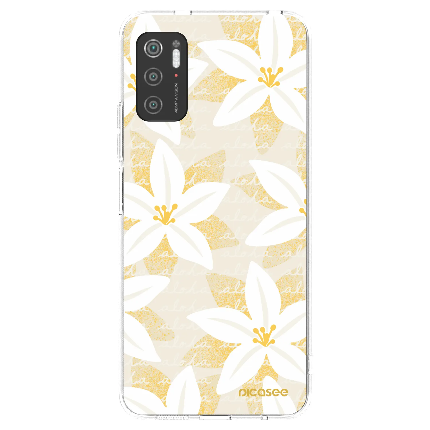Picasee silikonowe przeźroczyste etui na Xiaomi Poco M3 Pro 5G - Island Leave