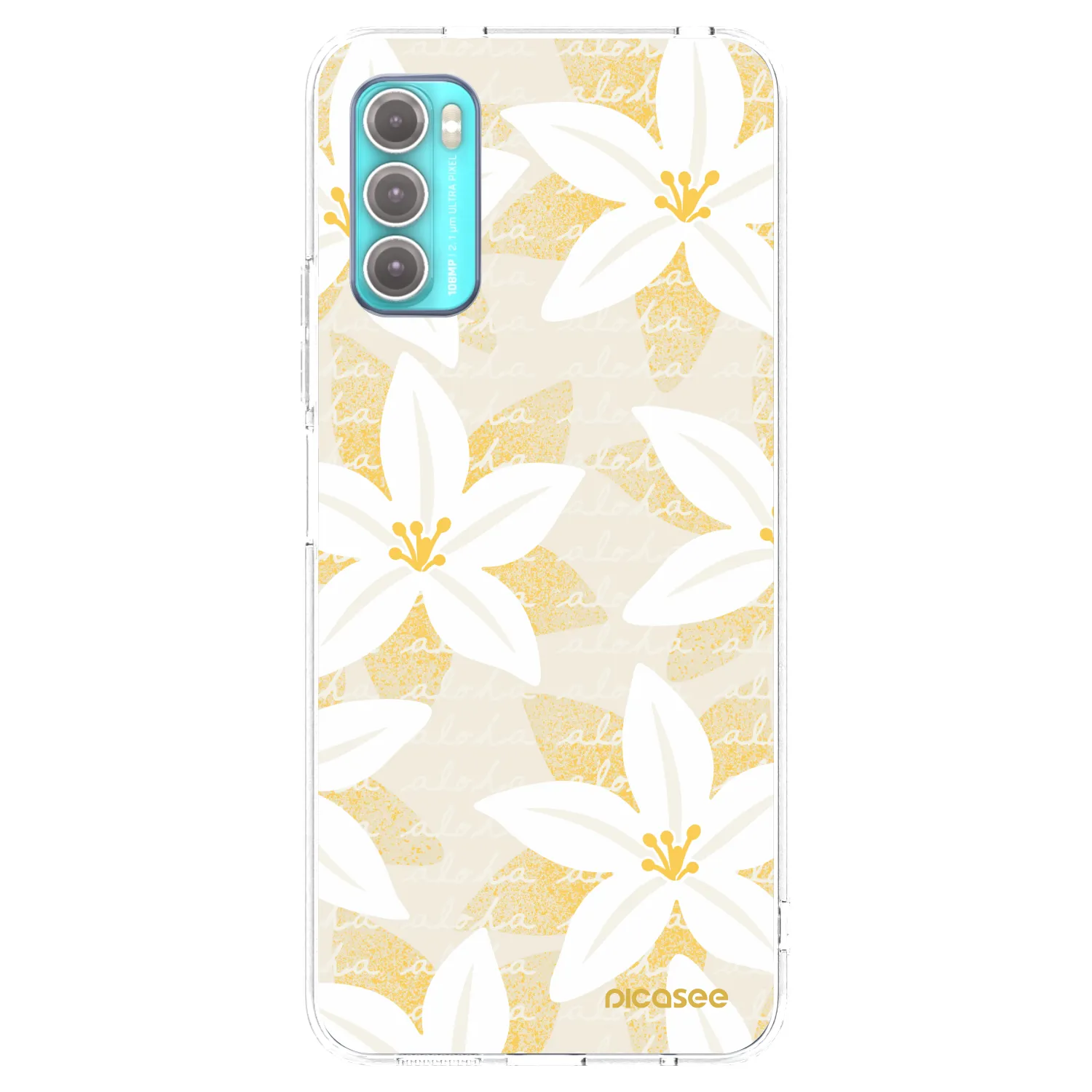 Picasee silikonowe przeźroczyste etui na Motorola Moto G60 - Island Leave
