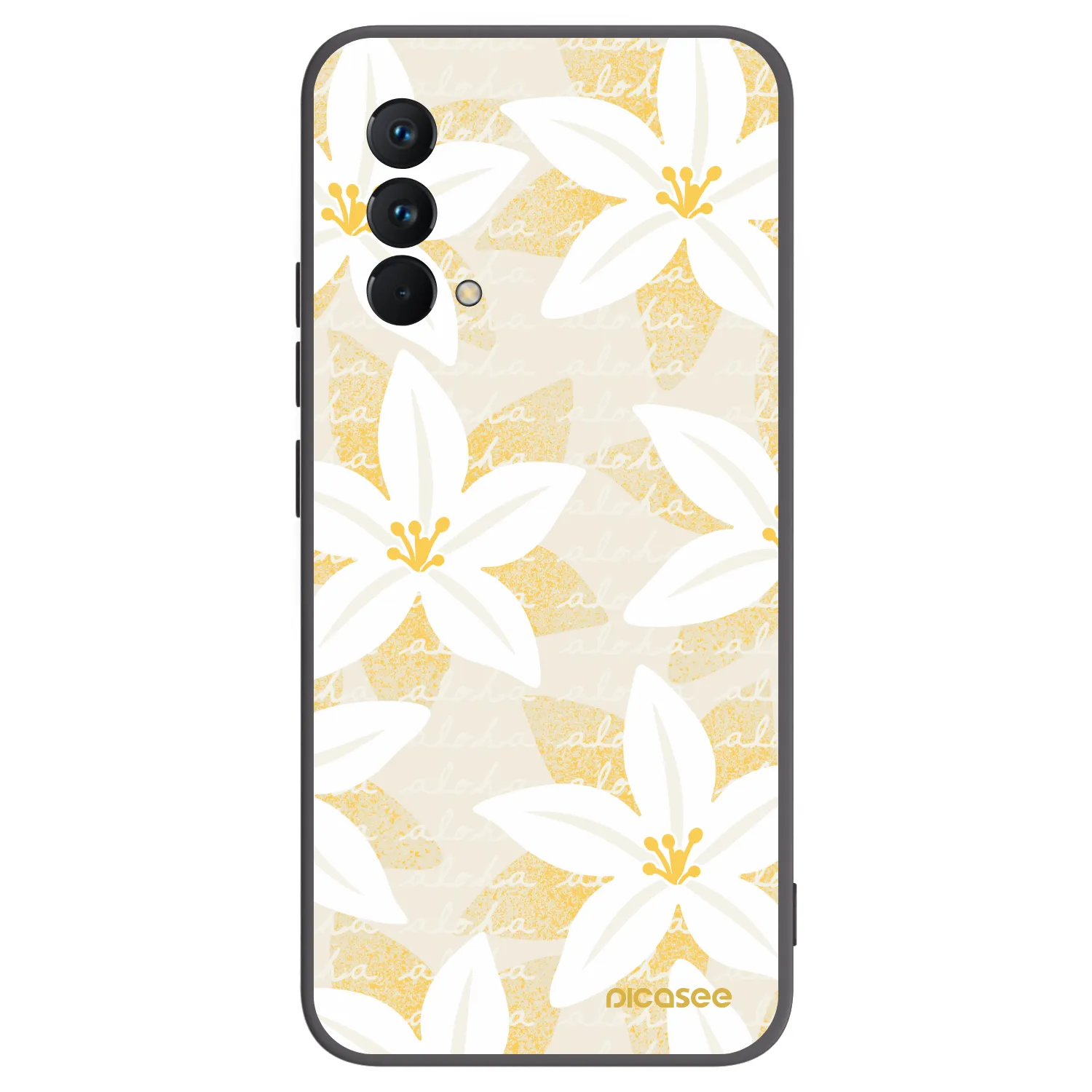 Picasee silikonowe czarne etui na Realme GT Master Edition 5G - Island Leave