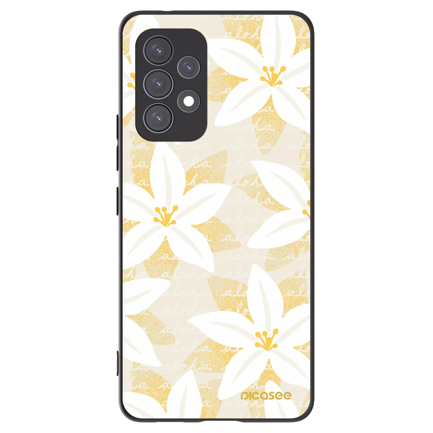 Picasee silikonowe czarne etui na Samsung Galaxy A53 5G A536 - Island Leave