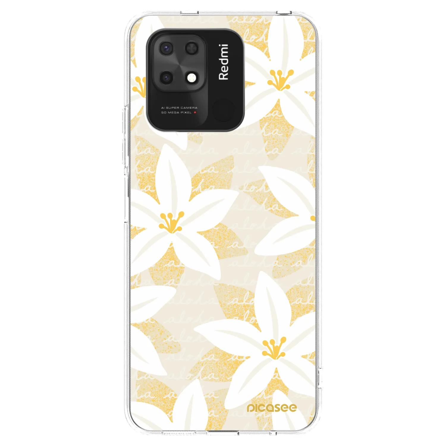 Picasee silikonowe przeźroczyste etui na Xiaomi Redmi 10C - Island Leave