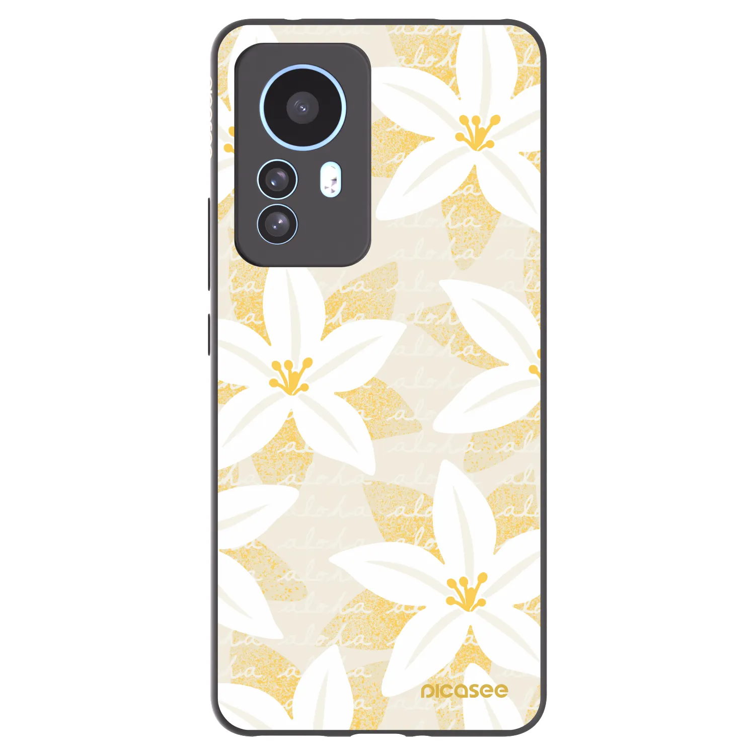 Picasee silikonowe czarne etui na Xiaomi 12T Pro - Island Leave