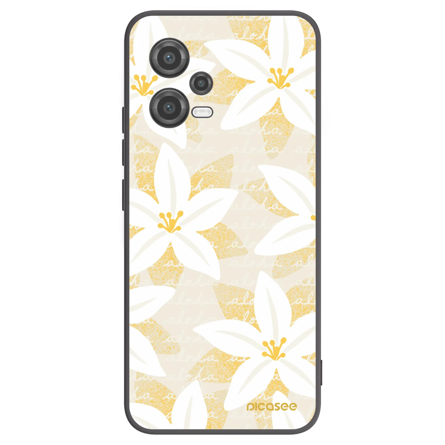 Picasee silikonowe czarne etui na Xiaomi Poco X5 - Island Leave