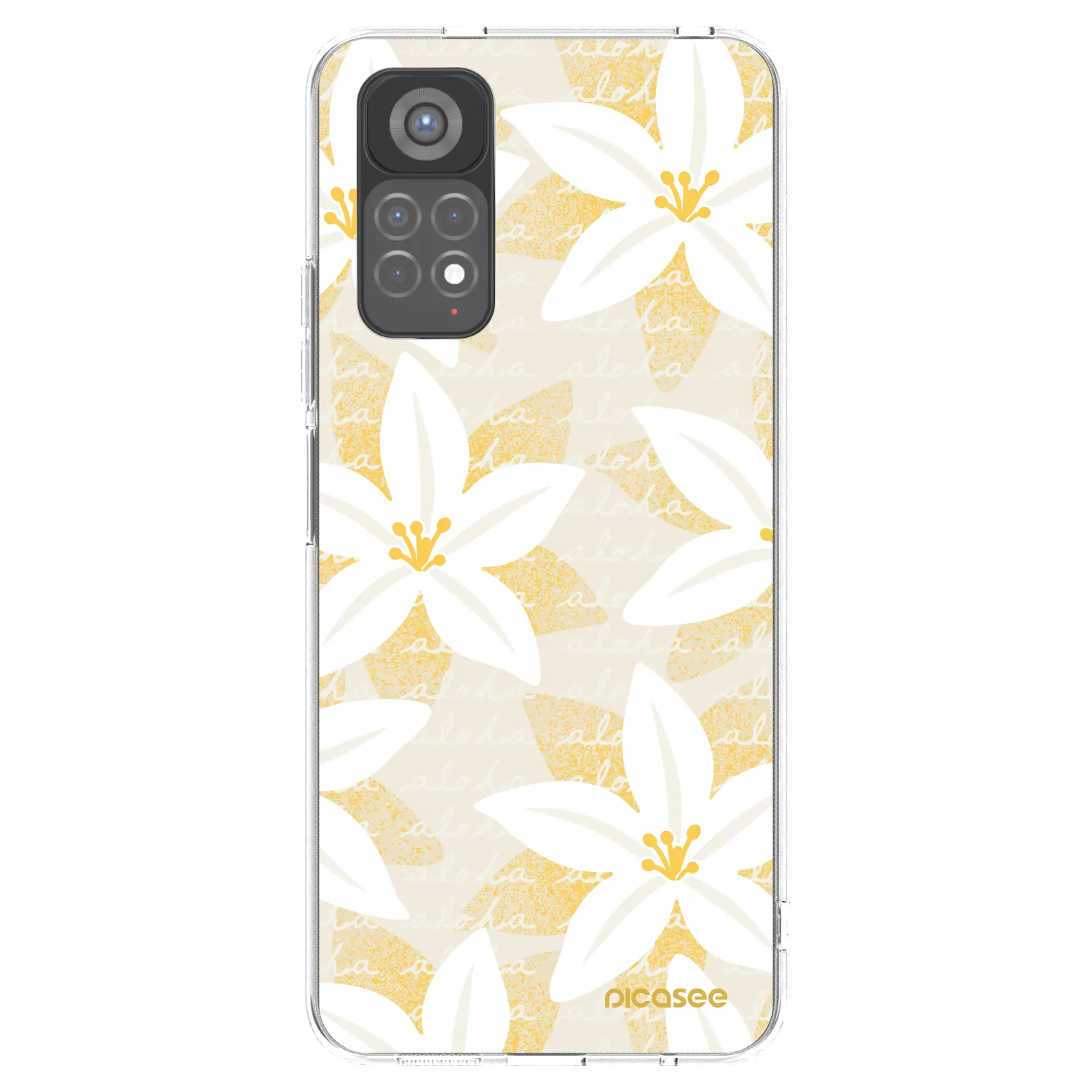 Picasee silikonowe przeźroczyste etui na Xiaomi Redmi Note 11S 5G - Island Leave
