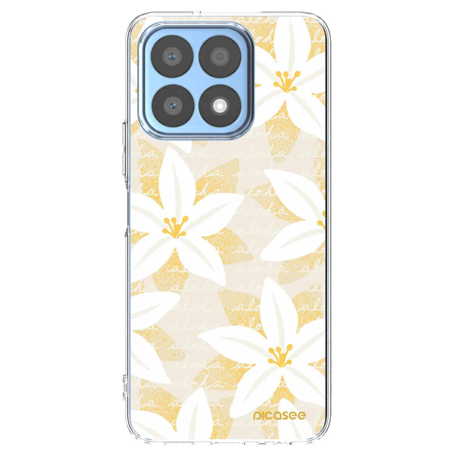 Picasee silikonowe przeźroczyste etui na Honor X8a - Island Leave