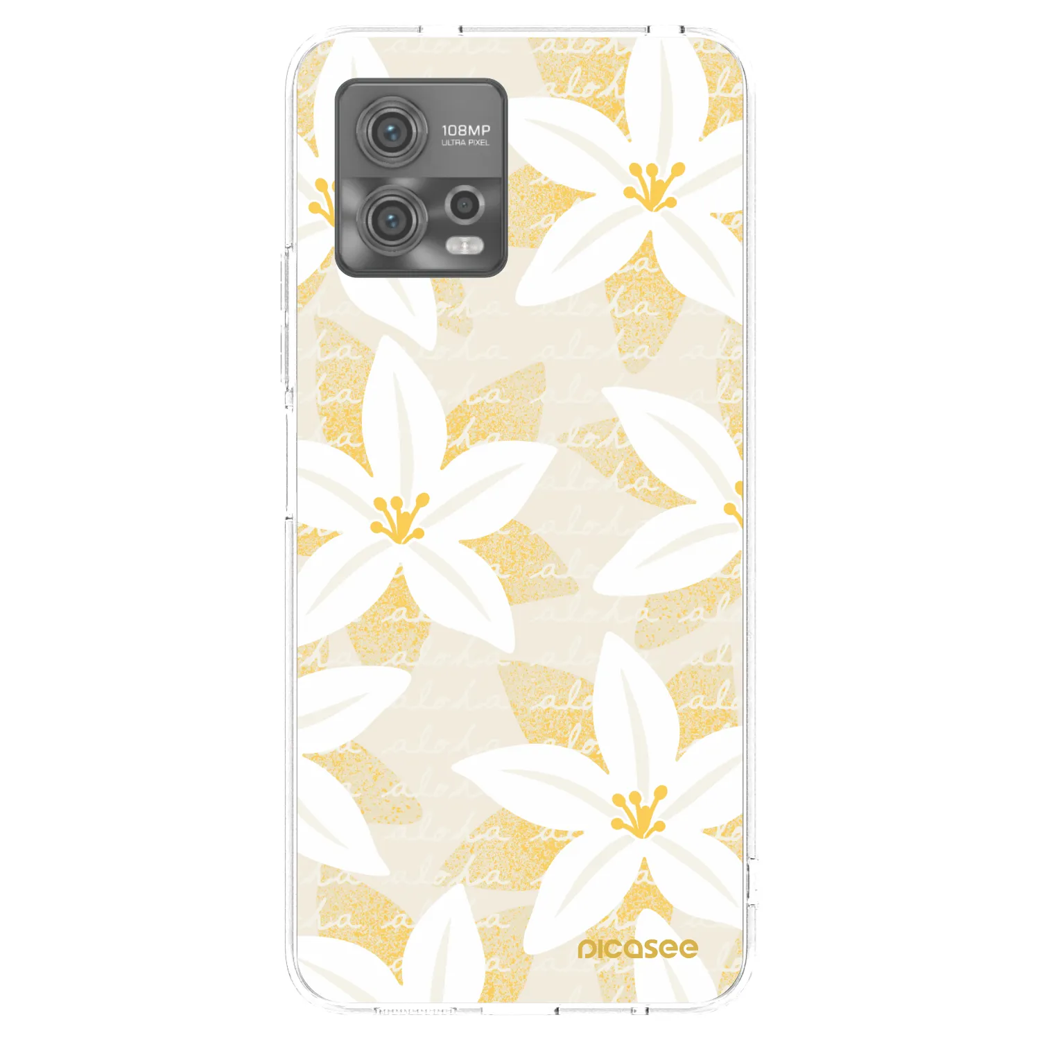 Picasee silikonowe przeźroczyste etui na Motorola Moto G72 - Island Leave