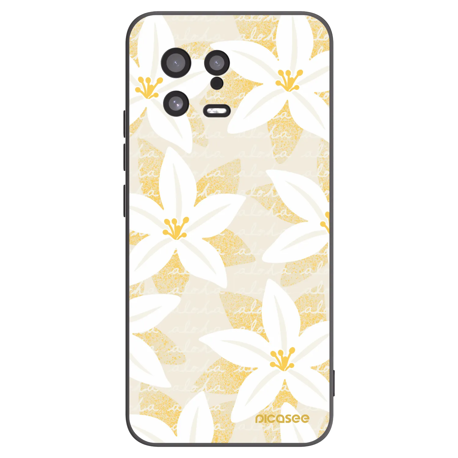 Picasee silikonowe czarne etui na Xiaomi 13 - Island Leave