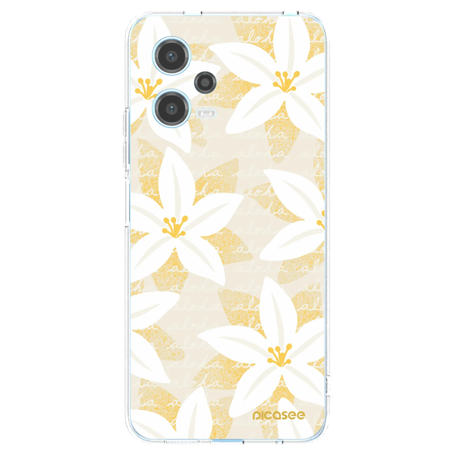 Picasee silikonowe przeźroczyste etui na Xiaomi Redmi Note 12 5G - Island Leave