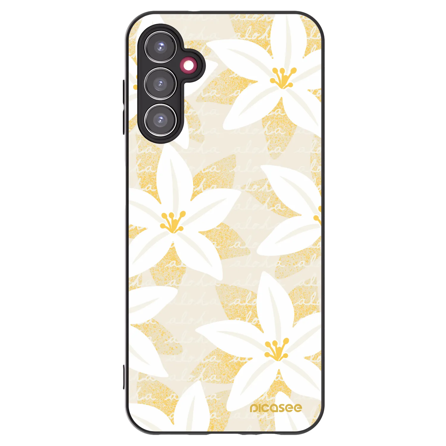 Picasee silikonowe czarne etui na Samsung Galaxy A14 5G A146P - Island Leave