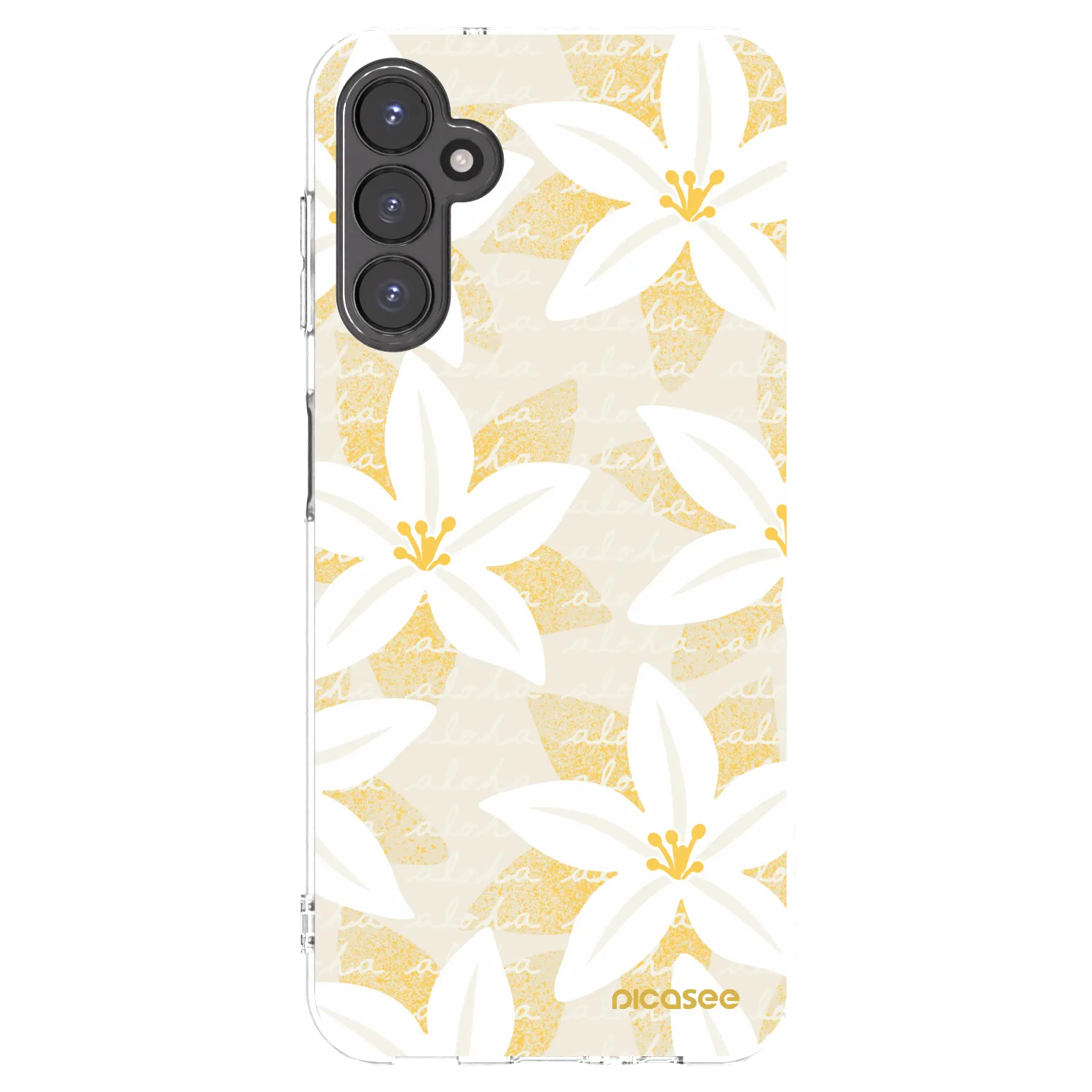 Picasee silikonowe przeźroczyste etui na Samsung Galaxy A14 5G A146P - Island Leave