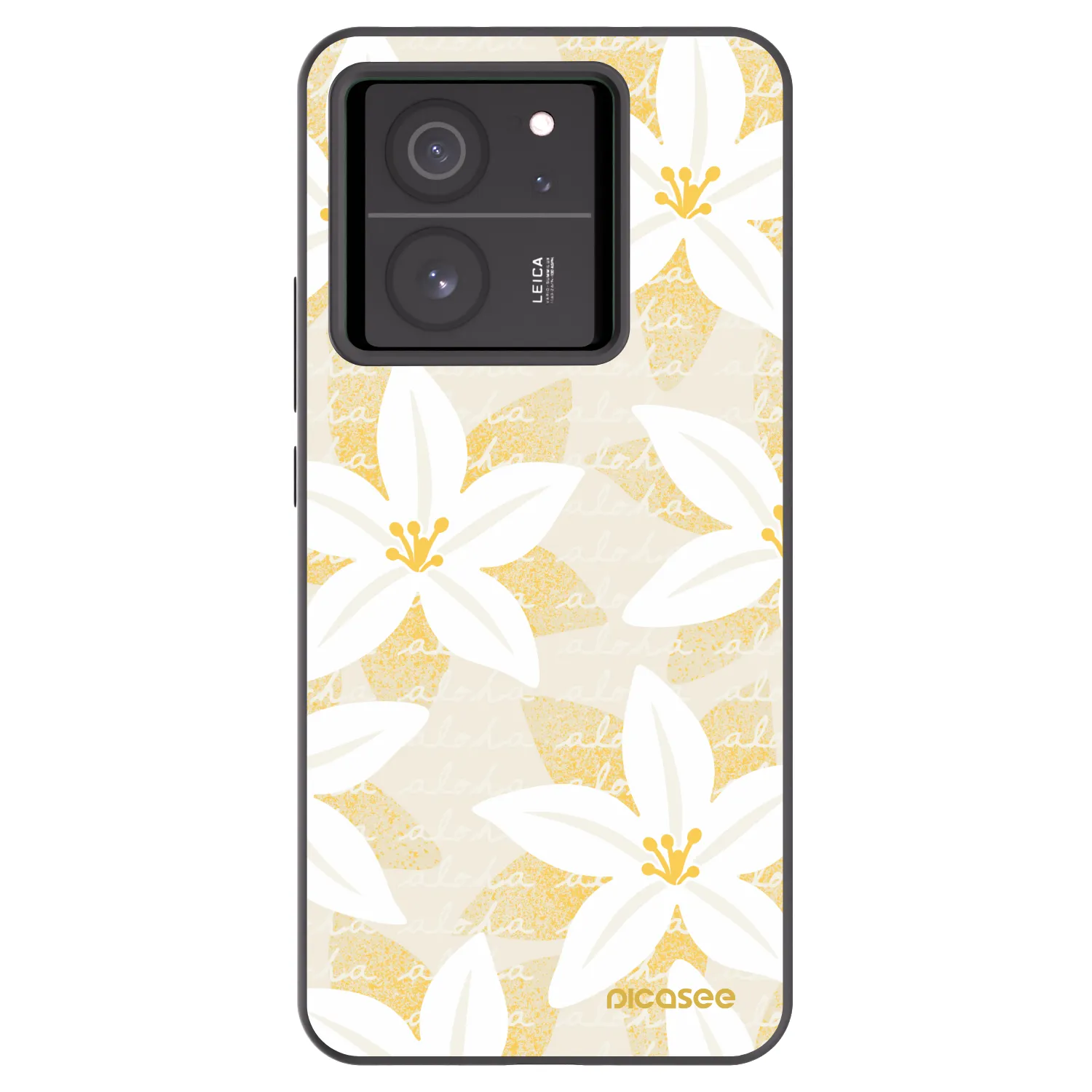 Picasee silikonowe czarne etui na Xiaomi 13T Pro - Island Leave