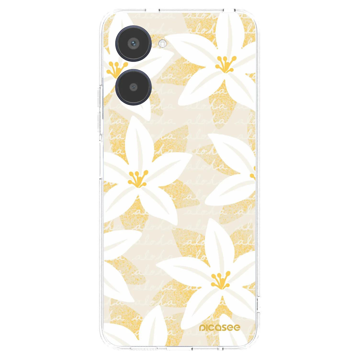 Picasee silikonowe przeźroczyste etui na Realme 10 4G - Island Leave