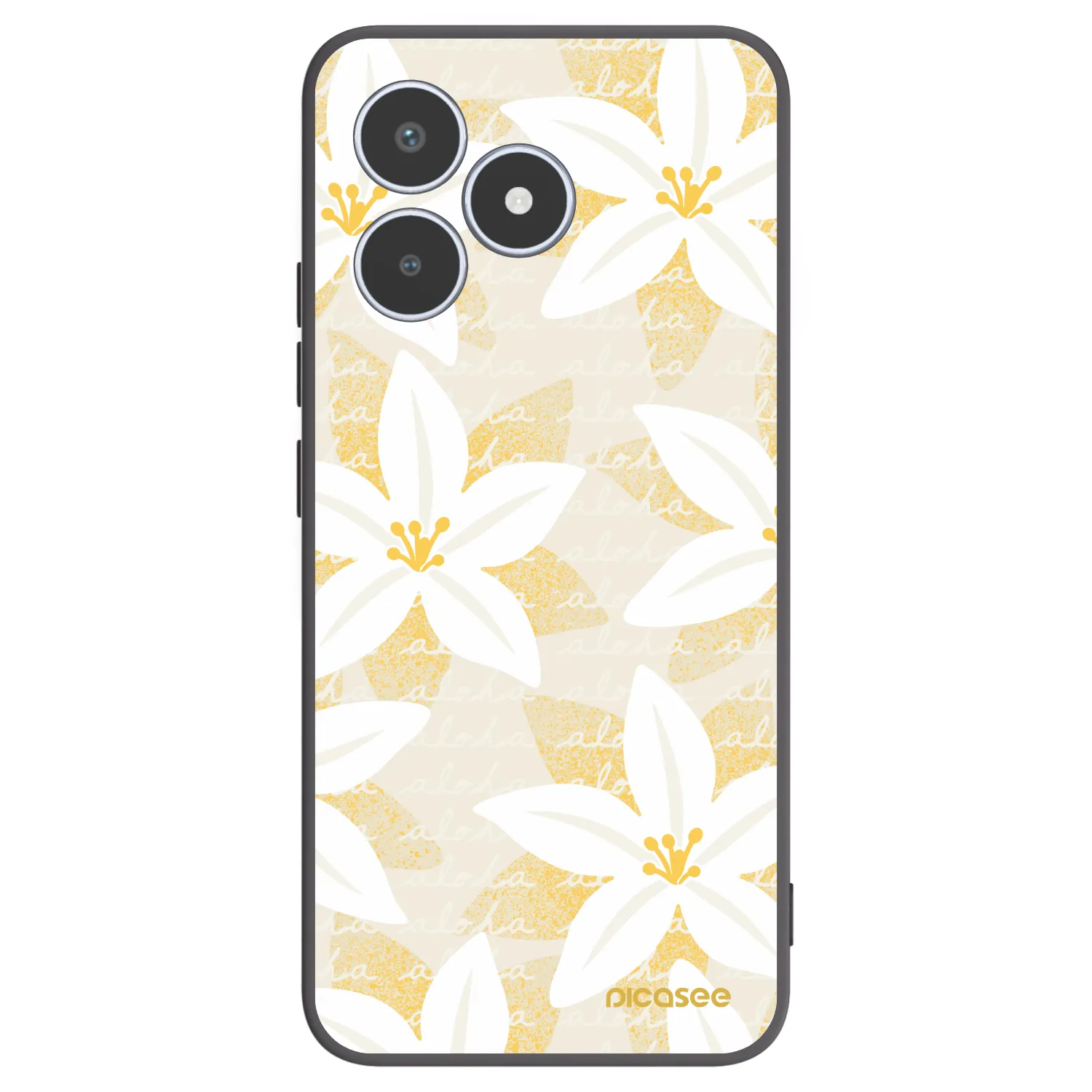Picasee silikonowe czarne etui na Realme C53 - Island Leave