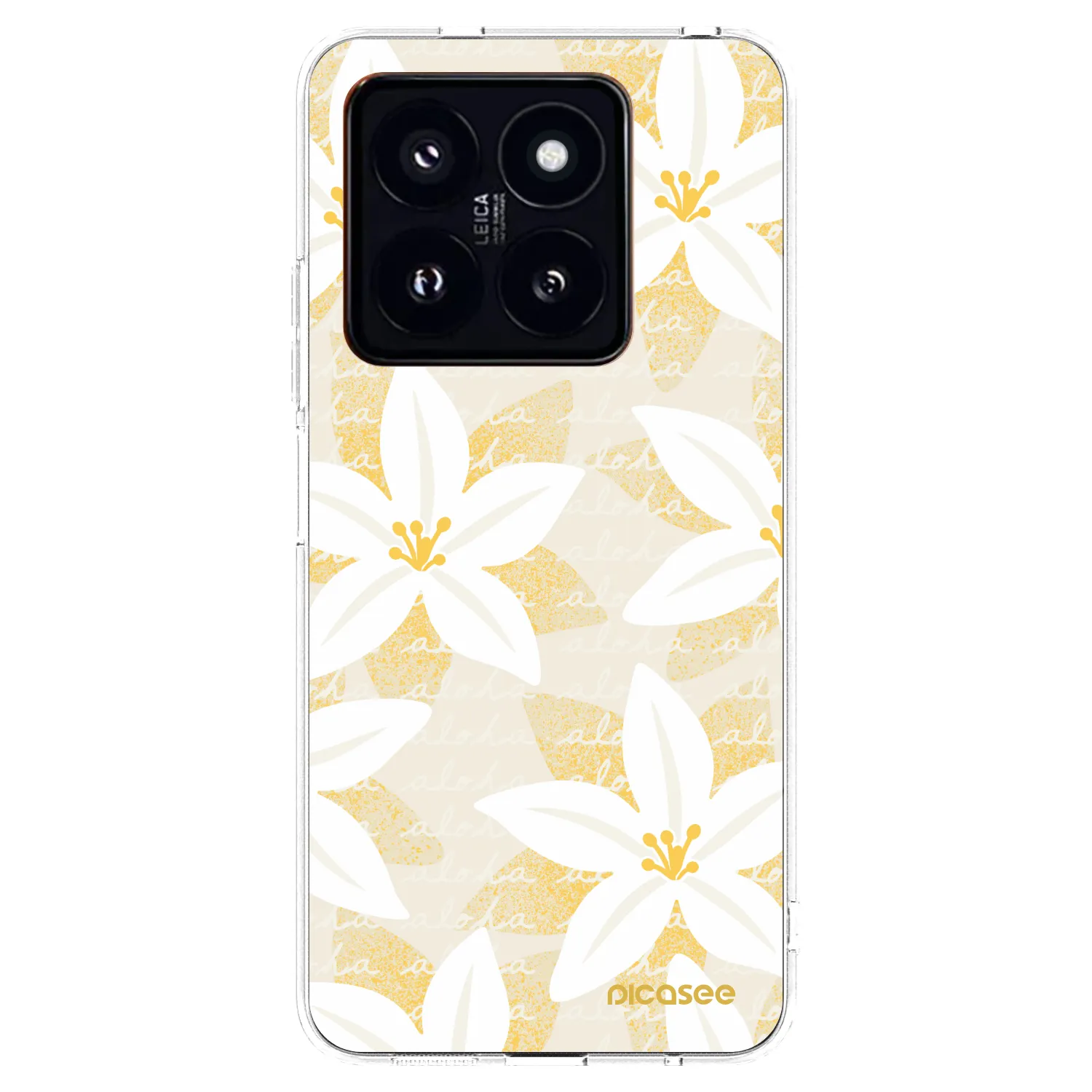 Picasee silikonowe przeźroczyste etui na Xiaomi 14 Pro - Island Leave