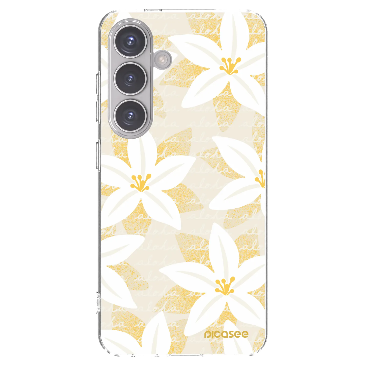 Picasee silikonowe przeźroczyste etui na Samsung Galaxy S24 S921B 5G - Island Leave