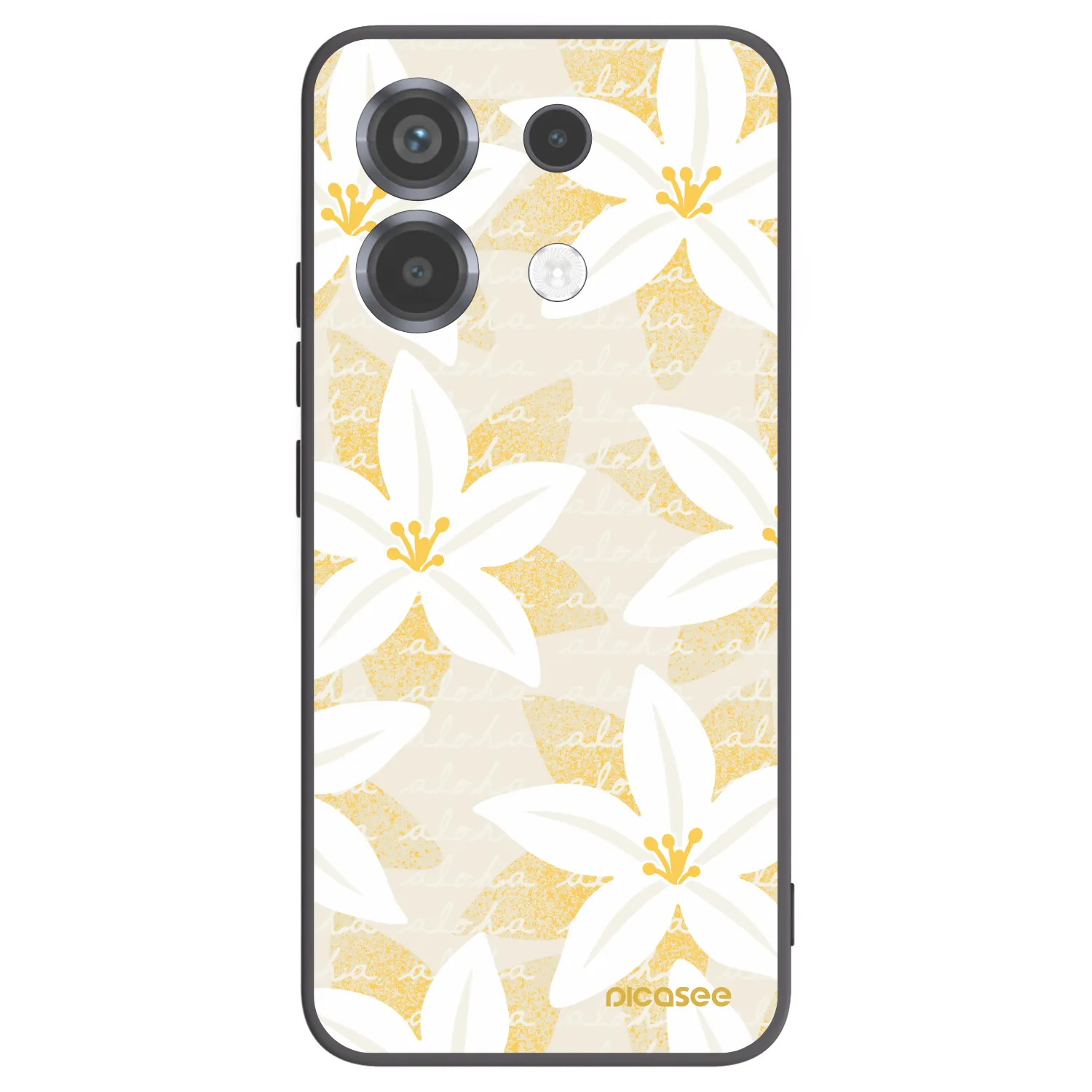 Picasee silikonowe czarne etui na Xiaomi Poco X6 - Island Leave